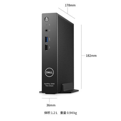 UHD Graphics Wyse 5070 Mini PC Cloud Desktop Dell Thin Client with 4GB RAM and 16GB SSD