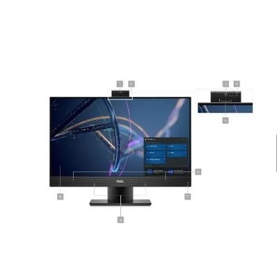 Black DELL OptiPlex 7400 All In One Desktop Computer featuring GDDR4 Video Memory
