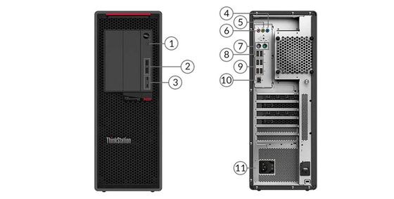 Lenovo Thinkstation p620 Workstation for Graphic Design 7200 Rpm Processor Speed