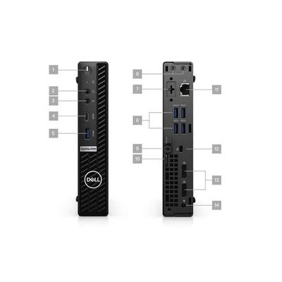 DDR4 RAM OptiPlex 5000 Micro Form Factor desktop PC with 1040x768 Display Resolution