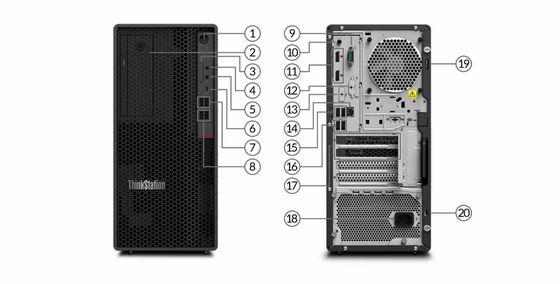 Lenovo P350 Tower Workstation with Intel Core i5-11500 16GB Memory and 1TB Hard Drive