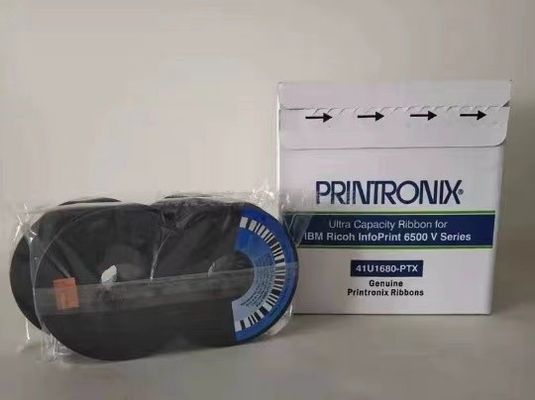 Printronix 41U1680-PTX Dual Spool Ribbon 6-Pack Black ASIN B016GNX96G Ready to Ship