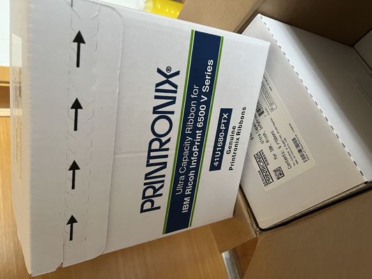 Printronix 41U1680-PTX Dual Spool Ribbon 6-Pack Black ASIN B016GNX96G Ready to Ship