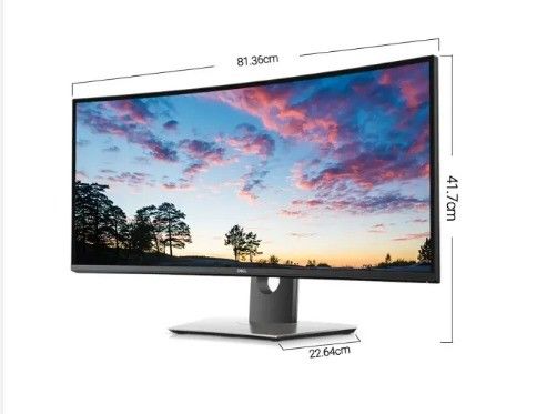 DELL U3419W 34" Curved USB-C HD LED Monitor 8ms Response Time 60° Vertical Viewing Angle
