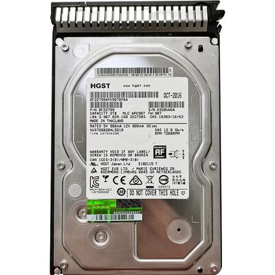 2TB 3.5' 7200RPM 12G SAS Server Hard Drives H3C P/N 0F22799 Average Seek Time 4.9ms